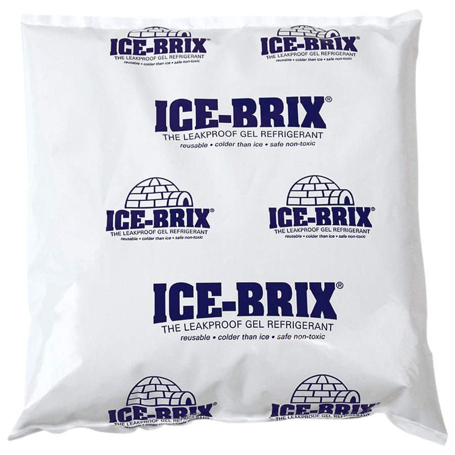 Keep perishables at optimal temperatures for days with Ice-Brix® 6.25x6x1 cold packs–the leak-proof, reusable gel solution that stays colder than ice. Formulated with food-safe, non-toxic materials, these 16 oz. cold bricks reduce shipping costs while maintaining compliance. Order by the case of 18 and eliminate temperature-related spoilage.