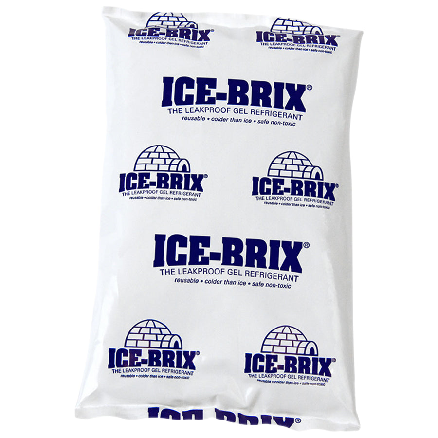 Ice-Brix cold packs keep perishables at optimal temperatures for days, extending your shipping window and reducing spoilage costs. These 5x2.75x0.75 gel refrigerant packs stay colder than ice, are leak-proof and reusable, making them the most economical choice for temperature-controlled logistics. Order by the case (96 units) and cut per-unit cold chain expenses.