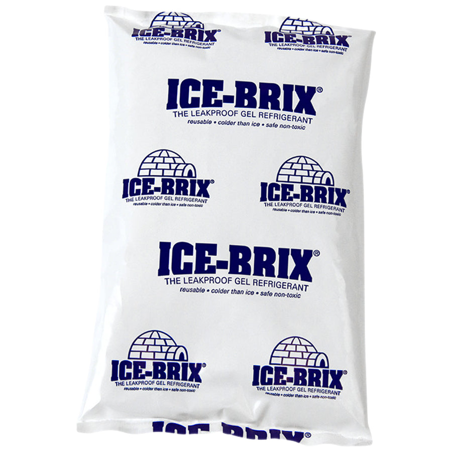 Ice-Brix® cold packs deliver superior temperature control for perishable shipments with food-safe, non-toxic gel refrigerant that outperforms traditional ice. These 5.5x4x0.75" leak-proof packs are reusable and economical, extending your cold chain shipping window by days. Buy by the case of 48 and reduce per-unit cooling costs.