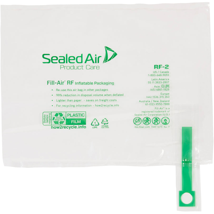 Replace bulky void fillers with Packrift's Fill-Air RF inflatable cushioning system. These 9x11" clear flexible film bags deliver 0.2 cubic foot capacity per unit and ship in cases of 250 for maximum cost efficiency. Use with the INF108 electric inflator to reduce storage space and handling labor.