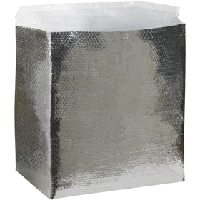 Create custom insulated shipping containers with these 14 x 10 x 10 insulated box liners featuring durable aluminum foil exterior and 3/16" bubble lining. One-piece gusseted design sets up quickly with zero assembly hassle. Sold as a case of 25 units–the efficient solution for temperature-sensitive shipments.