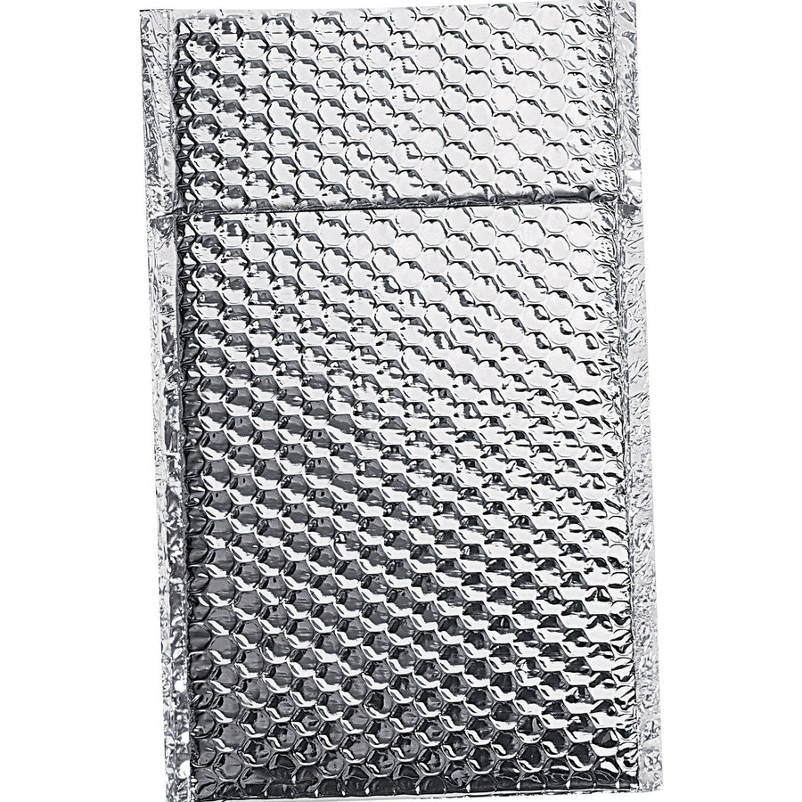 6.5x10.5 Silver Thermal Bubble Mailers Aluminum Foil 100/Case INM610