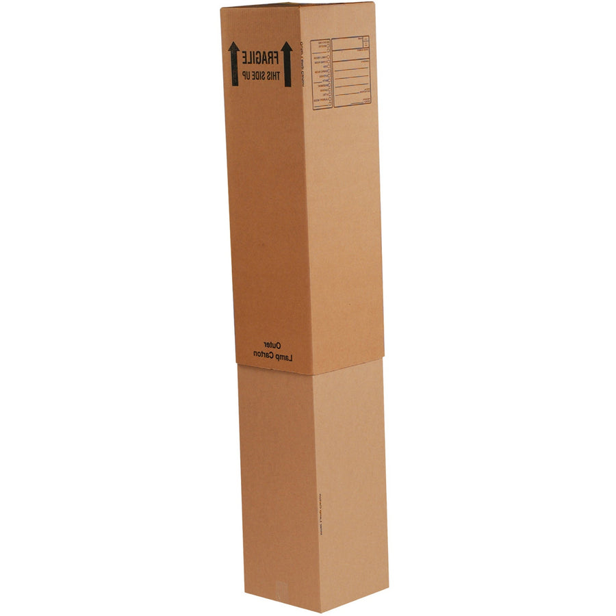 12x12x46 ECT-32 Kraft Lamp Boxes 15-Pack INNERLAMP