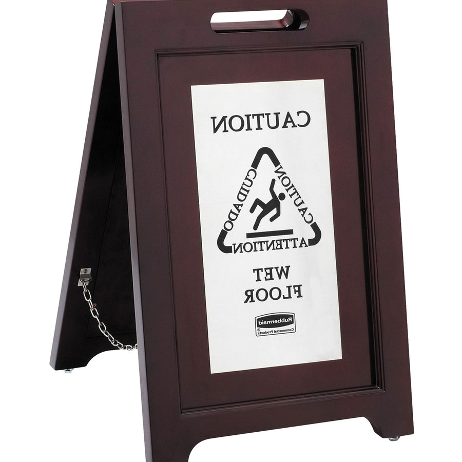 24x15 Wooden Wet Floor Sign 1 Each JAN109