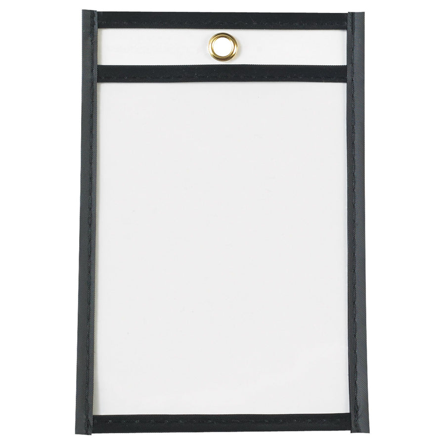 4x6 Black Vinyl Job Ticket Holders 25/Case JTH101
