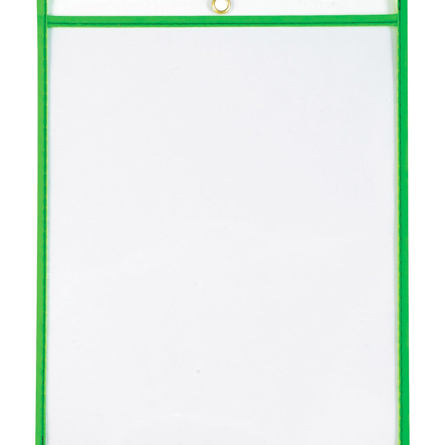 9x12 Neon Green Vinyl Job Ticket Holders 15/Case JTH115GN