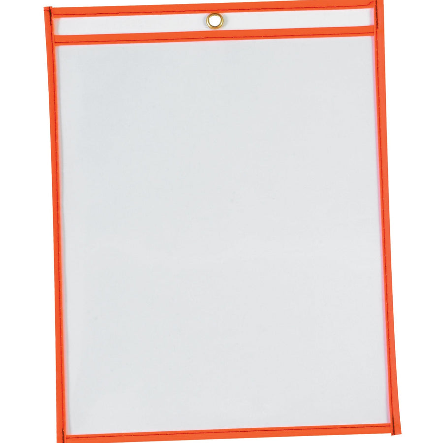 9x12 Neon Orange Vinyl Job Ticket Holders 15/Case JTH115OR