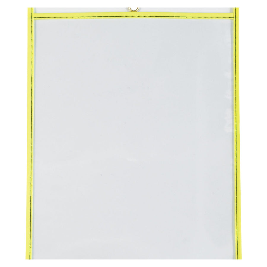 9x12 Neon Yellow Vinyl Job Ticket Holders 15/Case JTH115YE