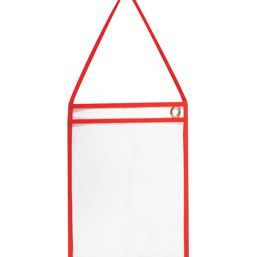 9x12 Red Vinyl Job Ticket Holders with Strap 15/Case JTH126