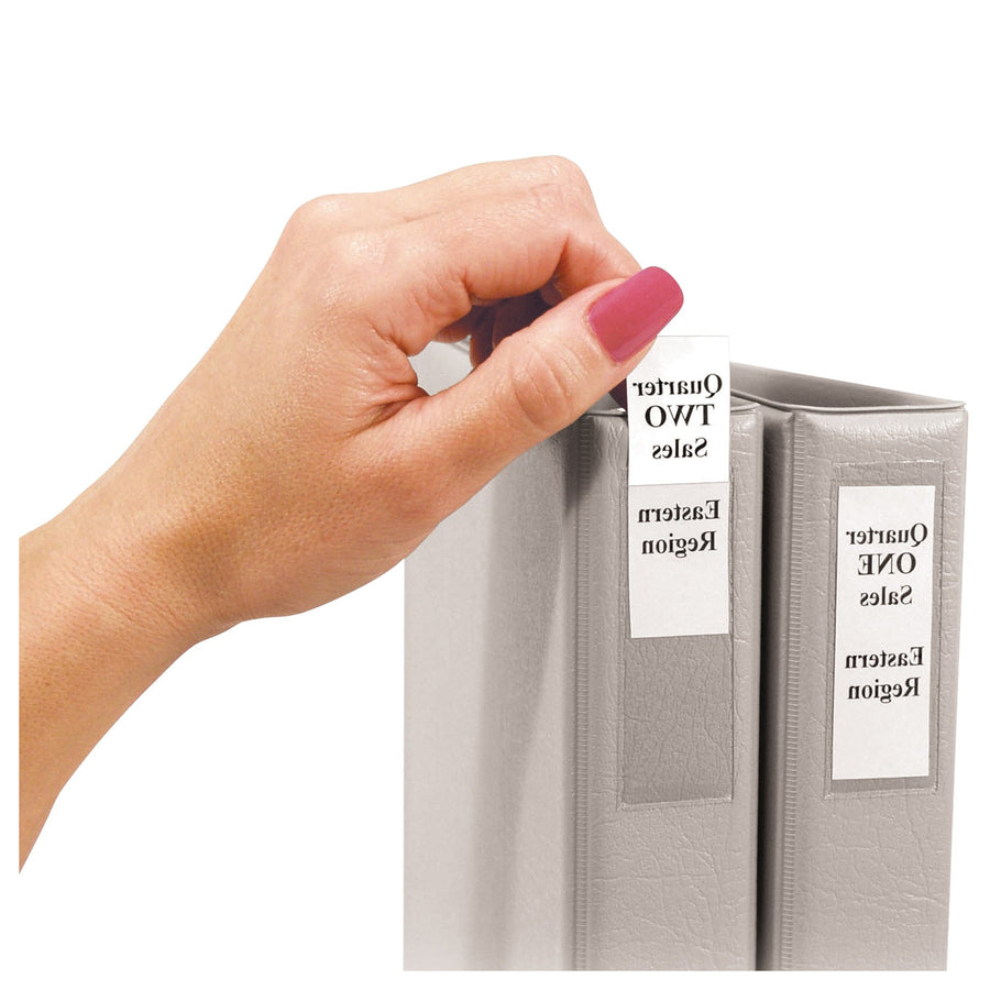 2 3/4 x 3 5/8 in Clear Self-Adhesive Binder Label Holder 60/Case JTH258