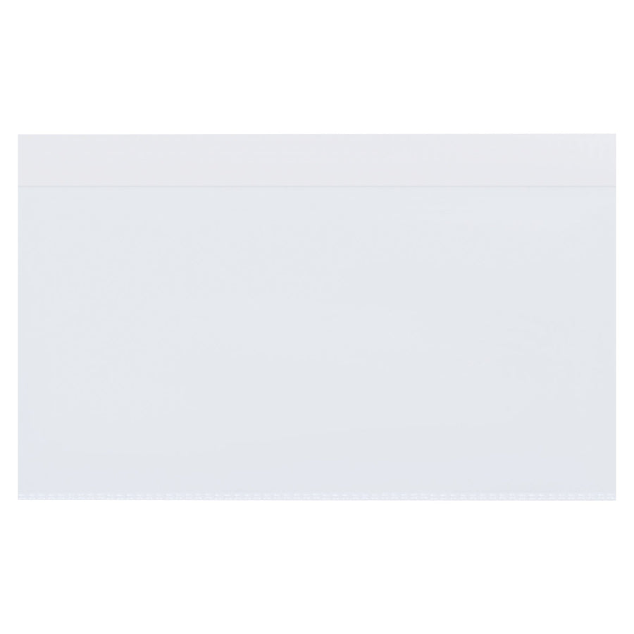 8x5 Clear Polypropylene Self-Adhesive Filing Pocket 50/Case JTH259