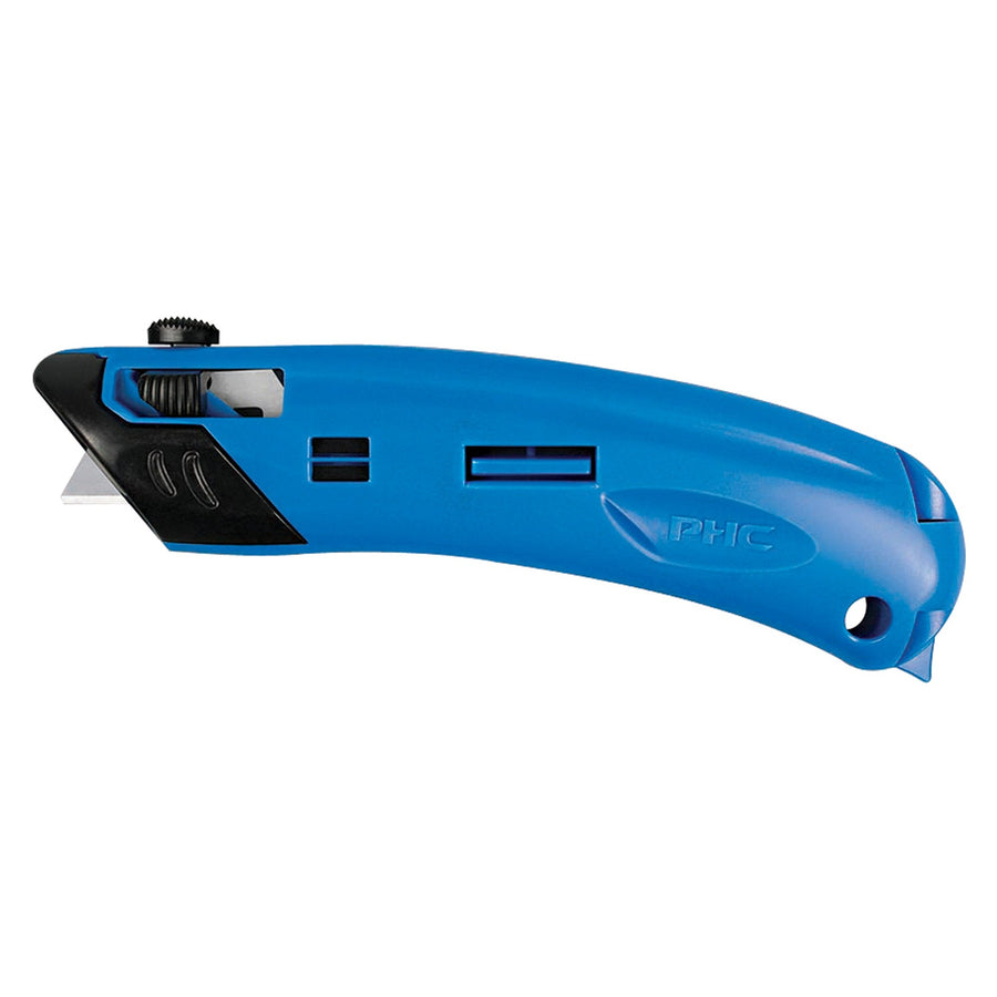 Blue Metal/Plastic EZ4 Guarded Self-Retracting Safety Cutter 12/Case KN100