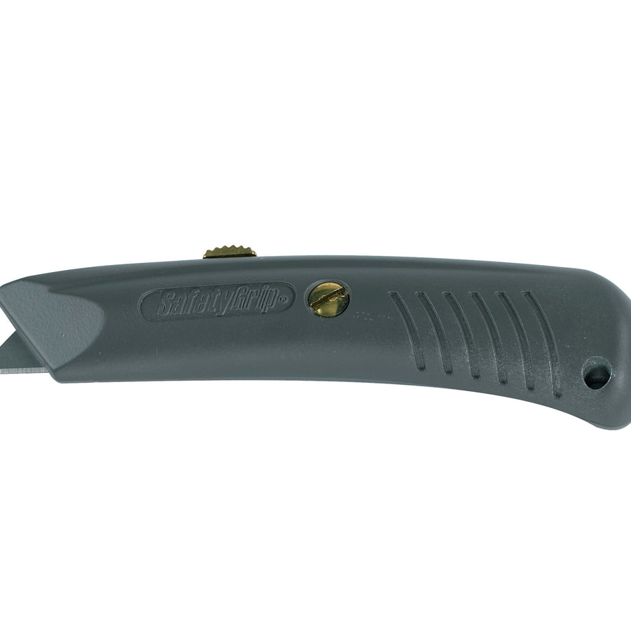 Gray RSG-197 Die Cast Metal Safety Grip Utility Knife 10/Case KN114