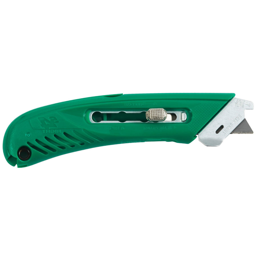 Green Steel/Plastic S4 Right-Handed Safety Cutter Utility Knife 12/Case KN116