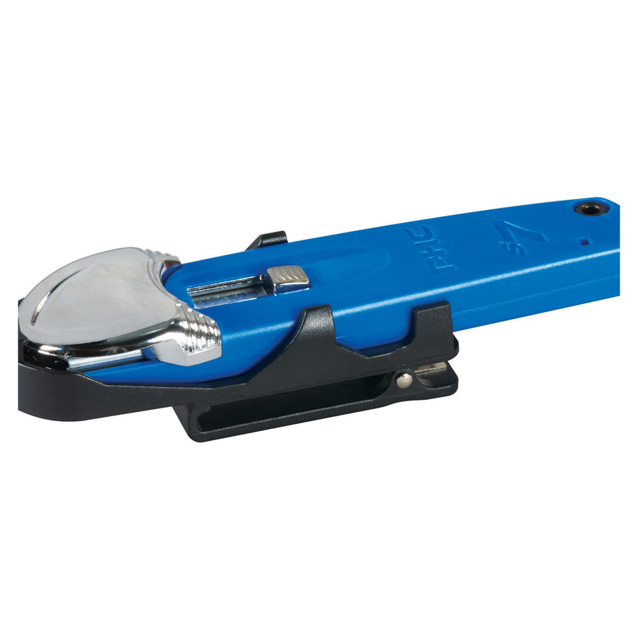 Blue Plastic Metal Clip-On Swivel Safety Holster for S7 Knife 10/Case KN148