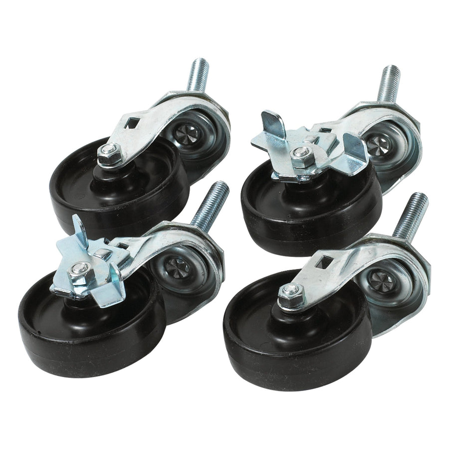 Black Caster Wheels for Vertical Roll Paper Cutters Set of 4 KPCAST1