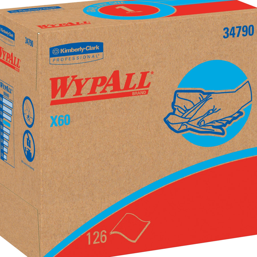 9.1x16.8 WypALL X60 Industrial Wipers 10/Case KW117