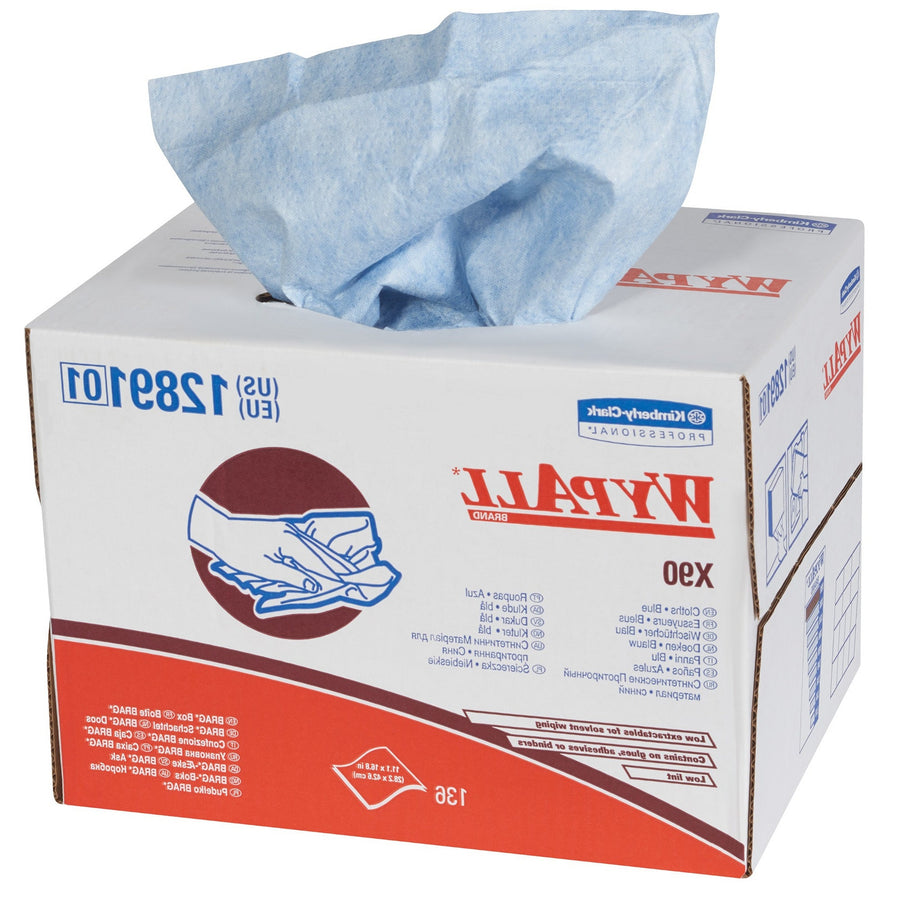 11.1x16.8 Blue WypALL X90 Heavy-Duty Wipers KW126