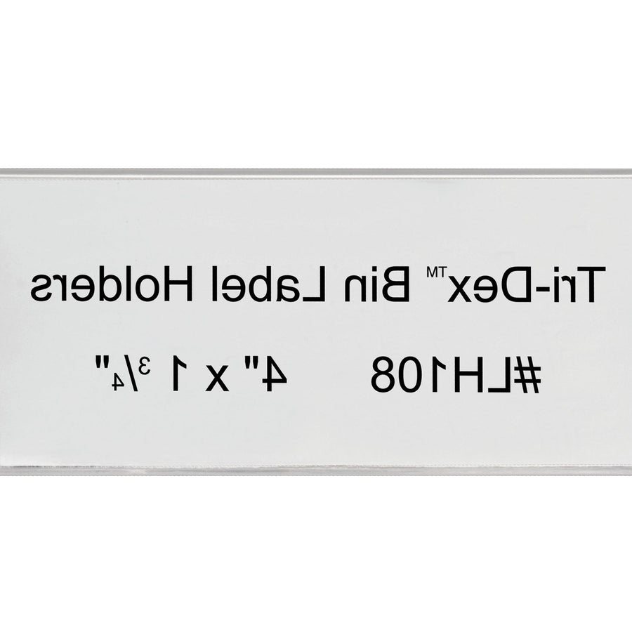 4x1.75 Clear Plastic Bin Label Holders 25/Case LH108