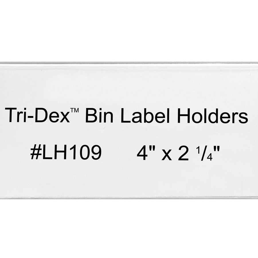 4x2.25 Clear Plastic Bin Label Holders 25/Case LH109
