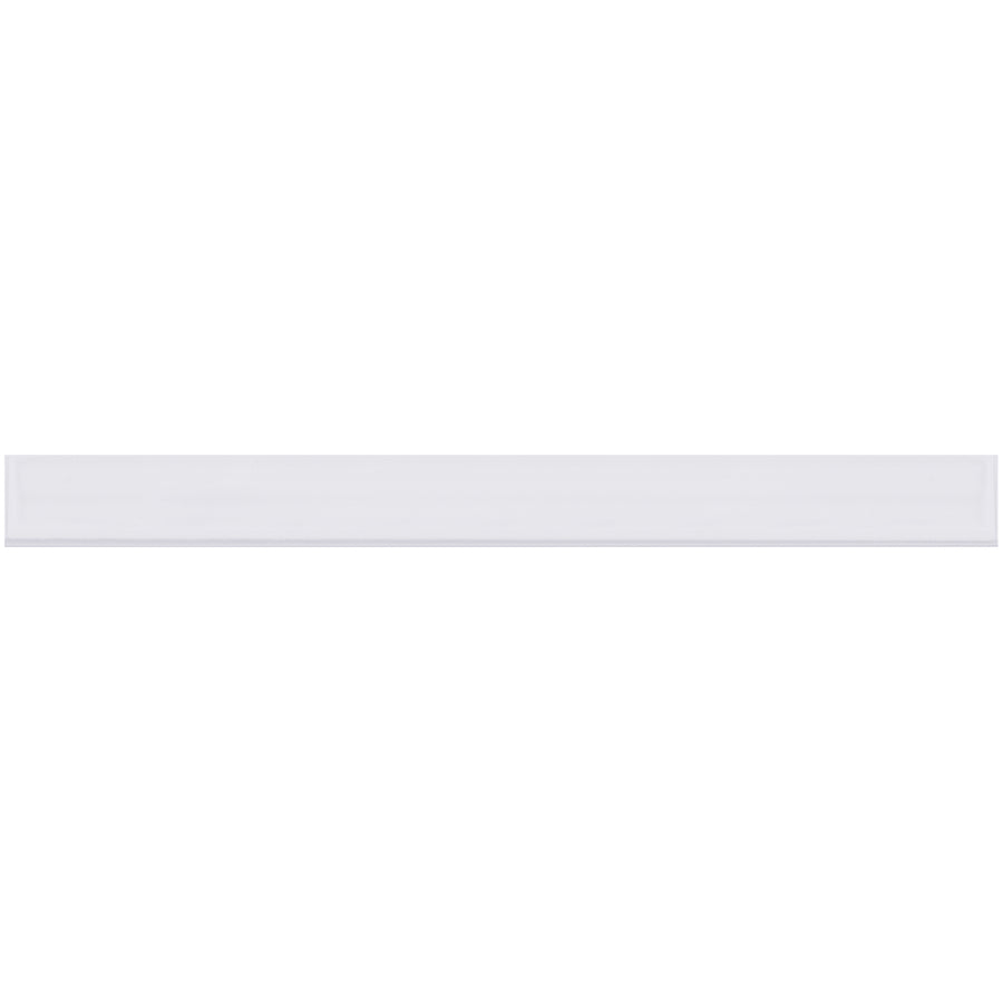 1/2 x 6" Clear Plastic Self-Adhesive Label Holders - Case of 12
