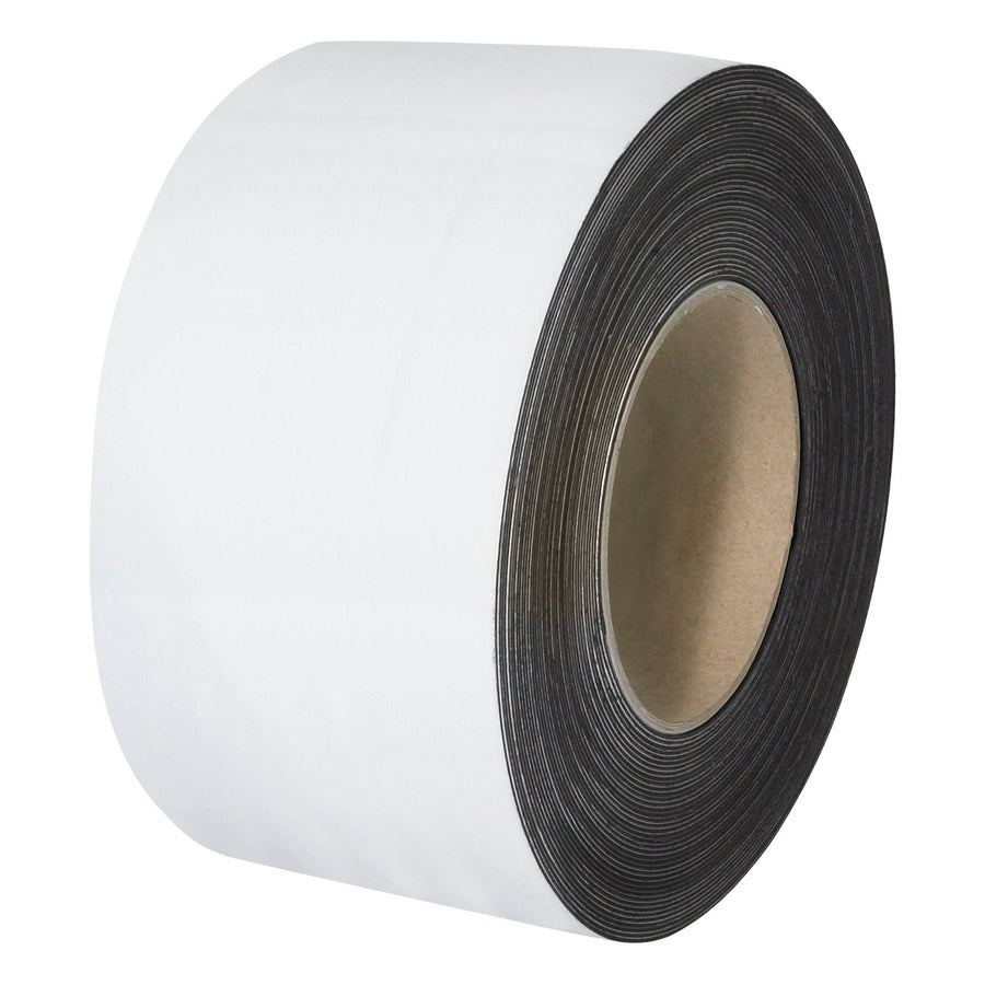 3 in x 50 ft White Magnetic Roll Labels 1/Case LH124