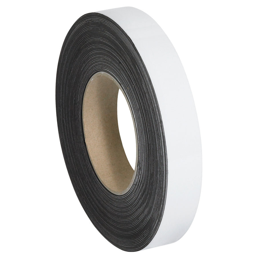 Write-on/wipe-off magnetic warehouse labels that move with your inventory. This 1" x 100' roll features a strong .030" thick backing and works with wet or dry erase markers. Cut to length with scissors and relocate labels as needed‚the ultimate reusable solution for shipping rooms and warehouse organization.