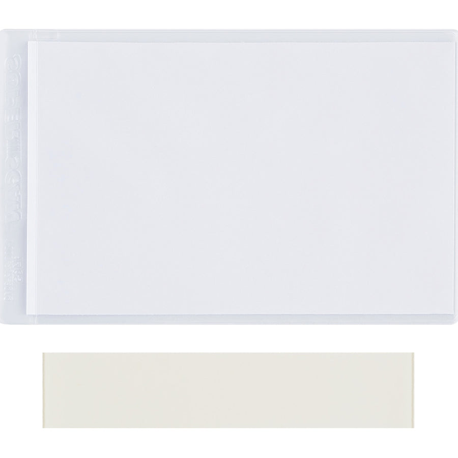 4x6 Clear Vinyl Press-On Label Holders 50/Case LH142