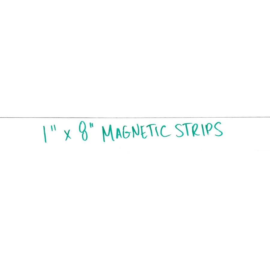 1x8 White Magnetic Warehouse Labels 25/Case LH174