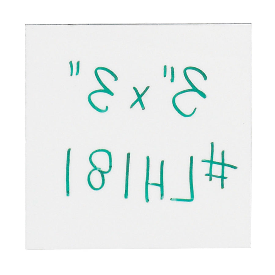 3x3 White Magnetic Warehouse Labels 25/Case LH181