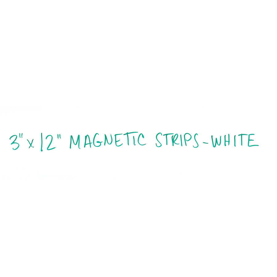 3x12 White Magnetic Warehouse Labels 25/Case LH185