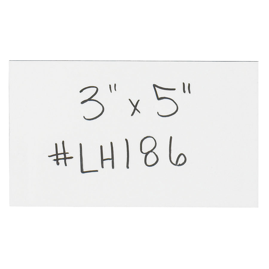 Eliminate adhesive residue and speed up inventory management with these durable 3x5" magnetic warehouse labels. Pre-cut and reusable with write/wipe capability using wet or dry erase markers. Case includes 25 labels with .030" thick backing–built to withstand warehouse conditions.