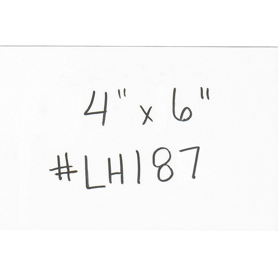 4x6 White Magnetic Warehouse Labels Write-Erase 25/Case LH187