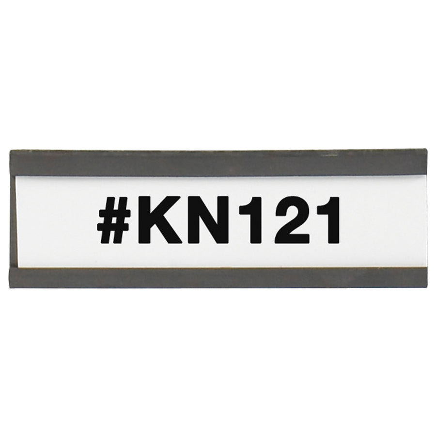 1" x 3" Magnetic C-Channel Cardholder - .060" Steel, Case of 25