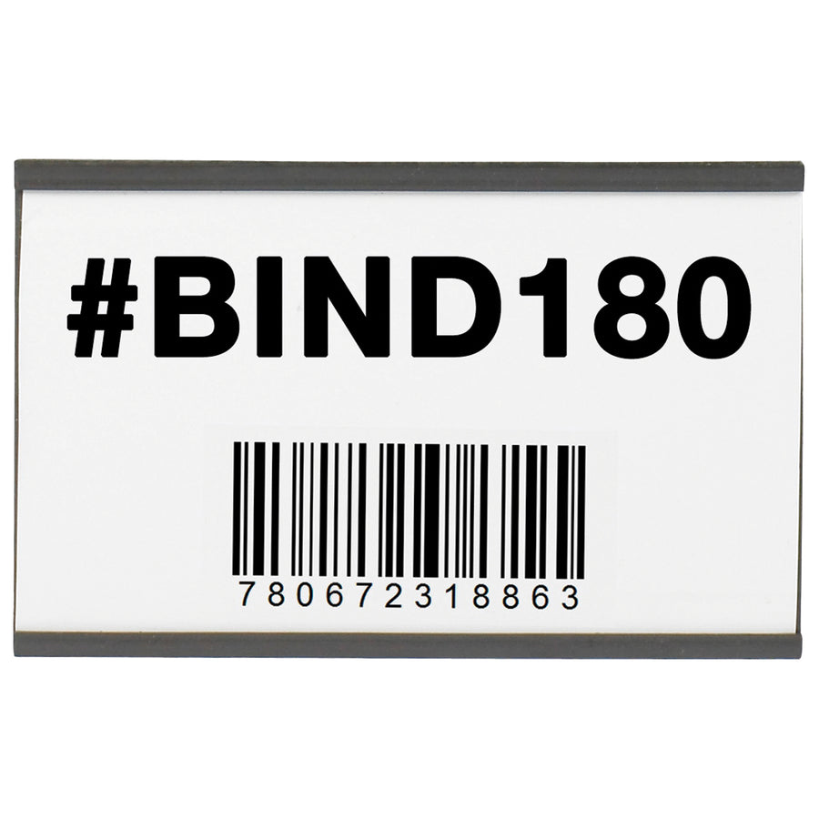 Heavy-duty .060" thick magnetic material delivers permanent adhesion without messy buildup on metal racks and shelves. These 3x5" magnetic C-channel cardholders ship in a case of 25 with white inserts, perfect for warehouse labeling, shipping room organization, and inventory management in industrial environments.