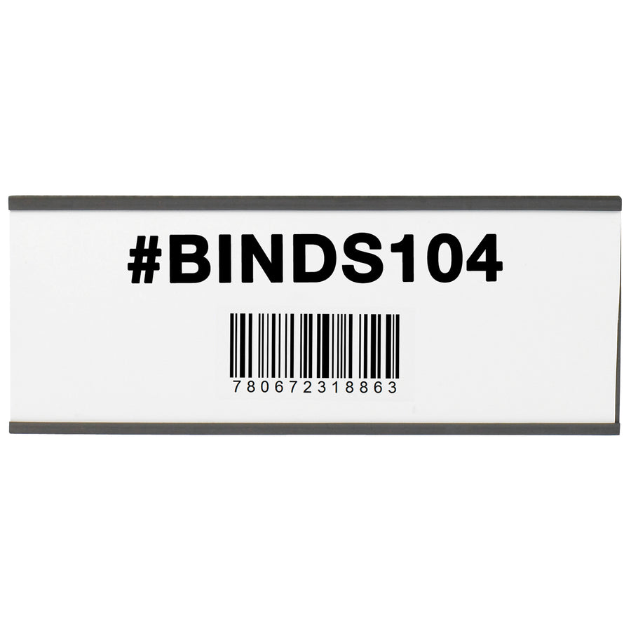 Heavy-duty .060" thick magnetic material ensures secure, permanent adhesion to metal racks and shelves without messy buildup. These 3x8" C-channel cardholders are the industry standard for warehouse labeling, inventory management, and shipping room organization. Case of 25 with white inserts included.