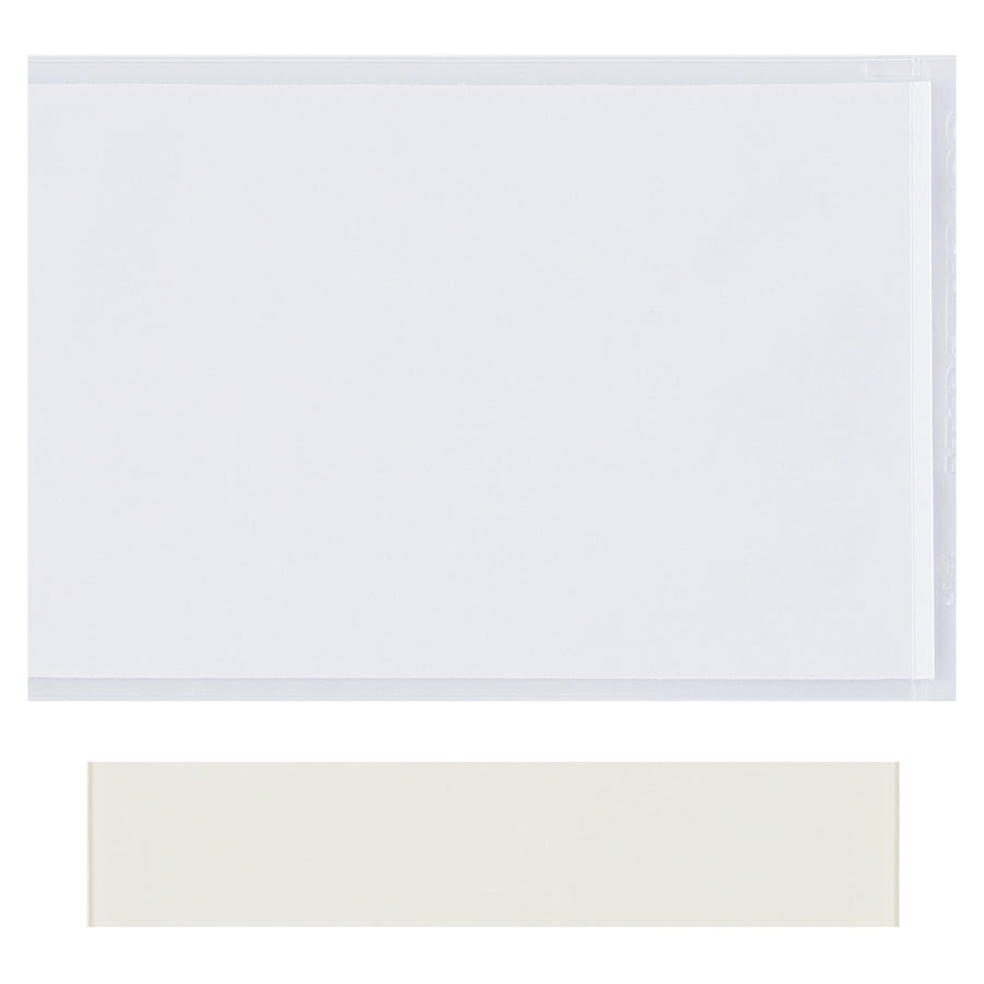 2x3.5 Clear Vinyl Press-On Label Holders 50/Case LH201