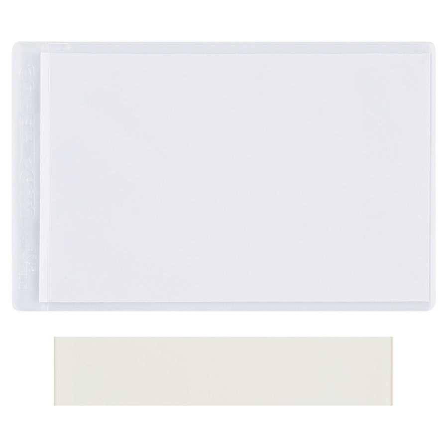 4x8 Clear Vinyl Press-On Label Holders 50/Case LH202