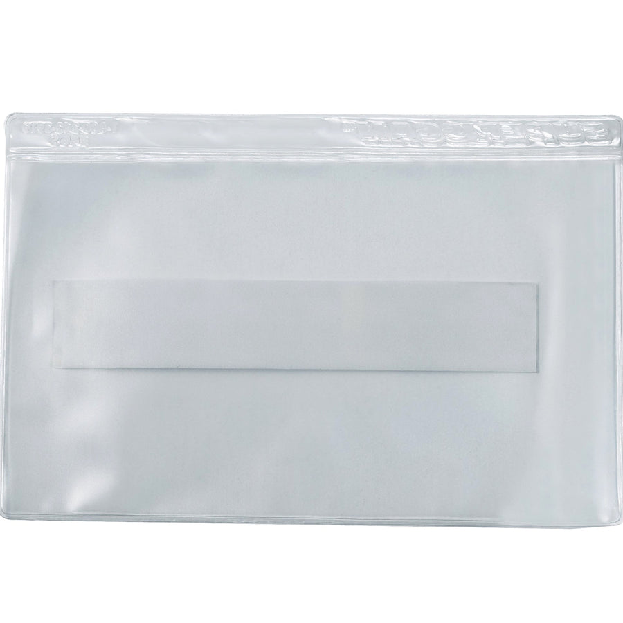 2x3.5 Clear Vinyl Press-On Label Holders 50/Case LH207