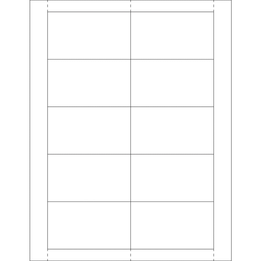 Professional-grade 2" x 3.5" white laser paper insert cards designed to fit standard vinyl envelope label holders and plastic card sleeves. Compatible with both laser and inkjet printers, these cards come in bulk cases of 500 sheets (perforated on 8.5" x 11" stock) to maximize your warehouse labeling efficiency and reduce per-unit costs.