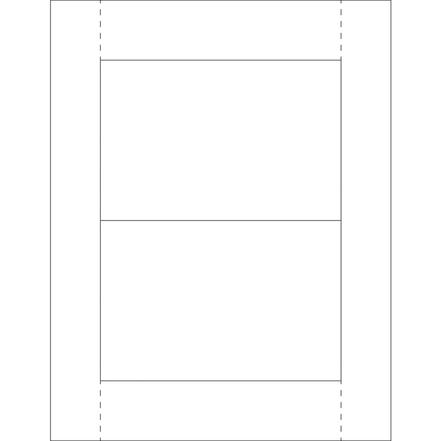 Professional-grade 4x6 white laser paper insert cards designed for vinyl envelope label holders and shipping room operations. Compatible with laser and inkjet printers. Case of 100 perforated sheets ready to print and deploy.