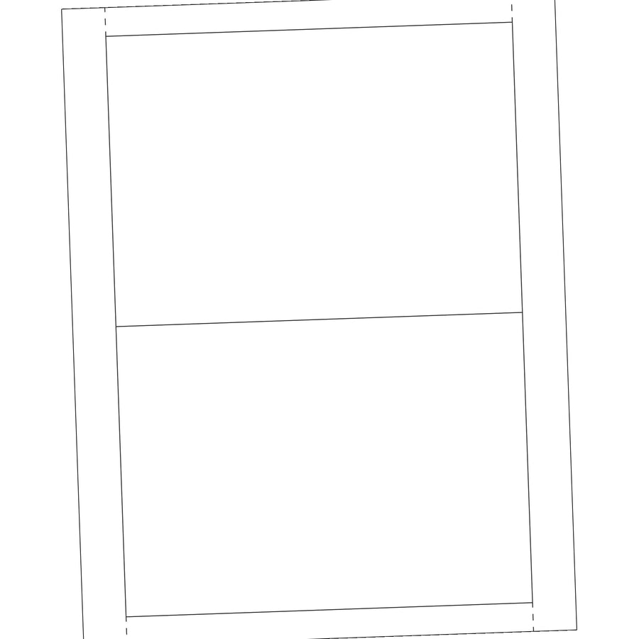 5x7 White Laser Paper Insert Cards for Vinyl Envelopes 100/Case LH229