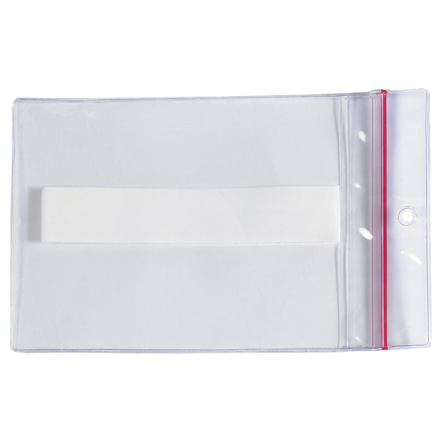 4x6 Clear Vinyl Reclosable Press-On Label Holders 25/Case LH236