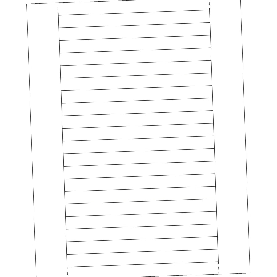 1/2 x 6 in White Laser Paper Insert Cards for Plastic Label Holders 1000/Case LH240