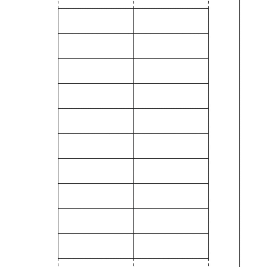 1x3 White Laser Paper Insert Cards for Plastic Label Holders 1000/Case LH246