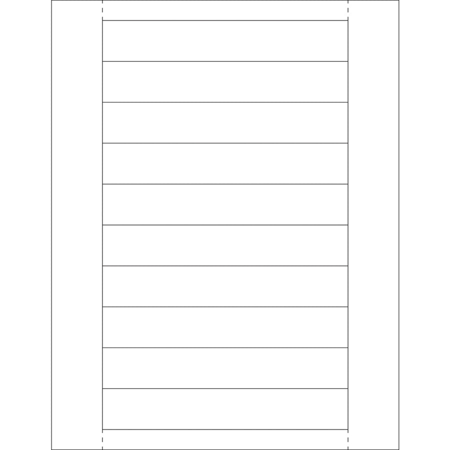 Professional-grade 1" x 6" insert cards designed to fit standard plastic label holders used throughout shipping and warehouse operations. Pre-cut from premium white laser paper and compatible with both laser and inkjet printers for maximum flexibility. Each case contains 500 sheets cut from 8.5" x 11" perforated stock, reducing waste and streamlining your labeling workflow.