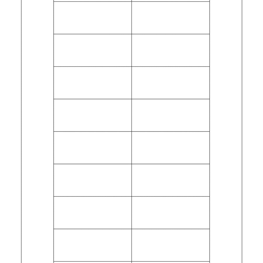1.25x3 White Laser Paper Insert Cards 800/Case LH251