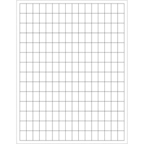 1/2 x 3/4" White Permanent Acrylic Laser Labels - 22400/Case