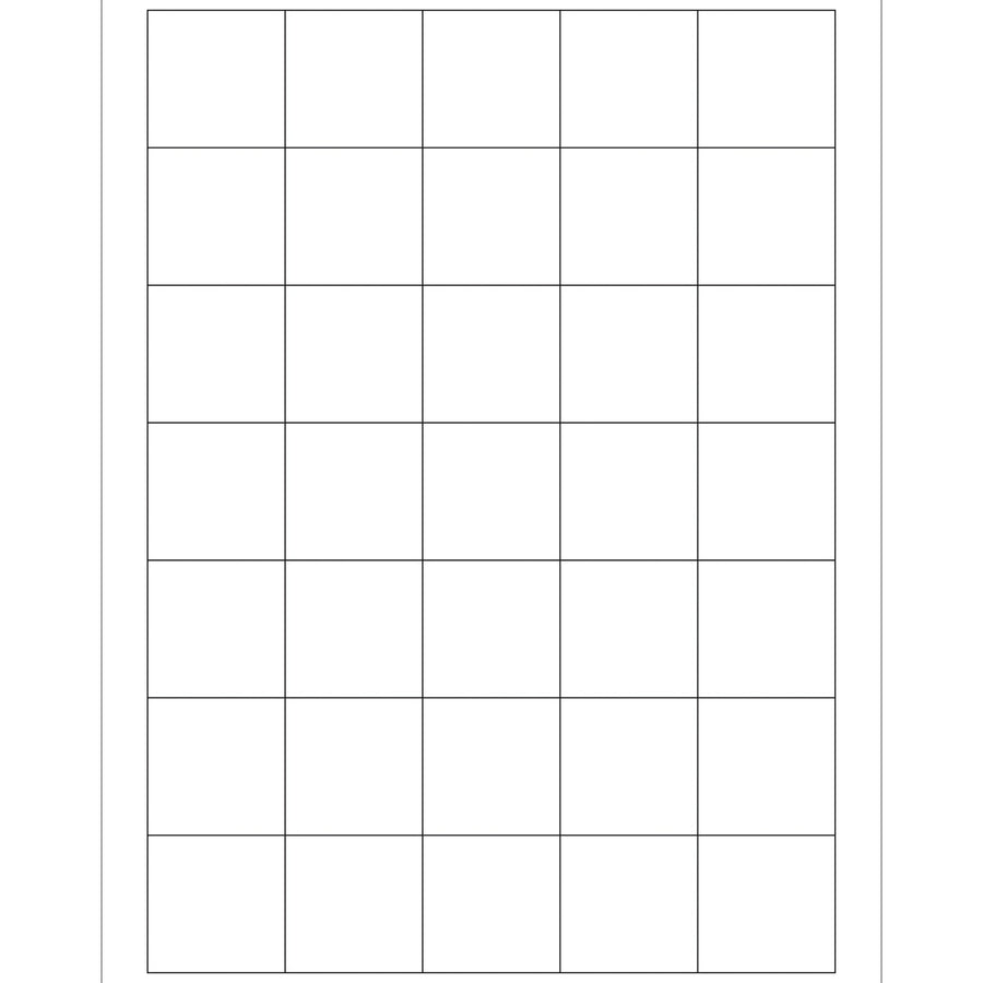 1.5x1.5 48 lb White Permanent Adhesive Laser Labels 3500/Case LL108 - alias listing