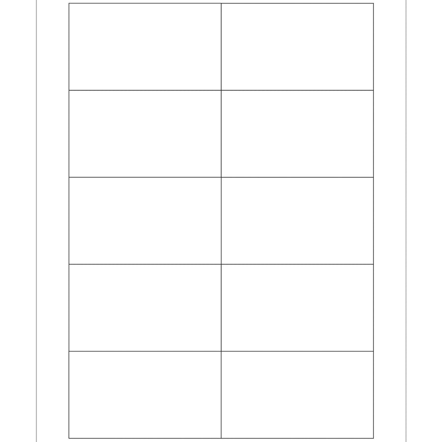 3.5x2 White Permanent Acrylic Laser Labels 1000/Case LL118 - alias listing